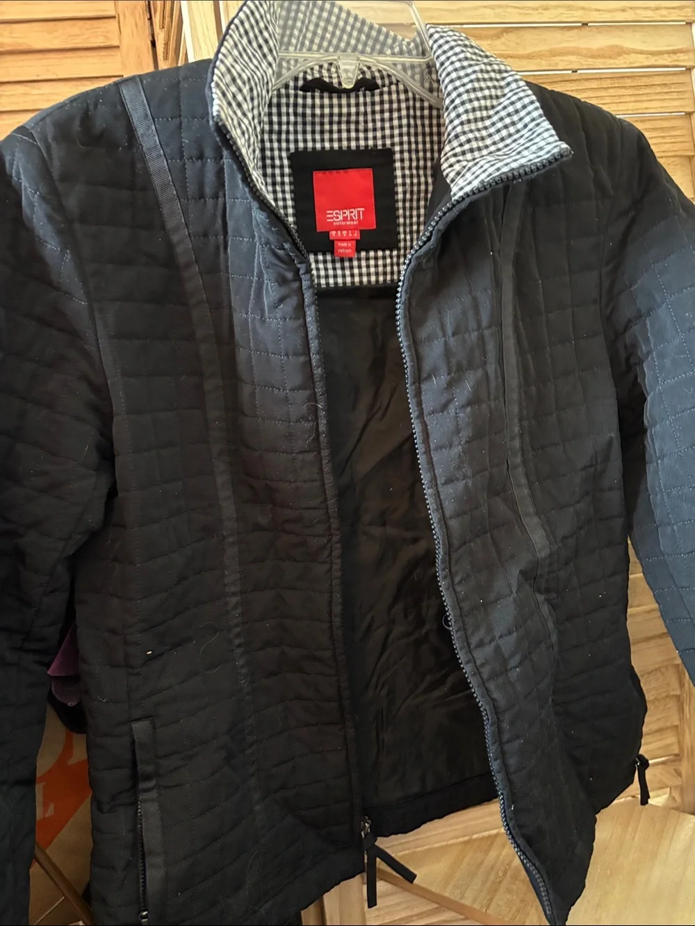 Esprit Black Quilted Women's Jacket Small